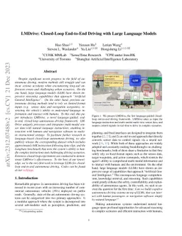 LMDrive: Closed-Loop End-to-End Driving with Large Language Models