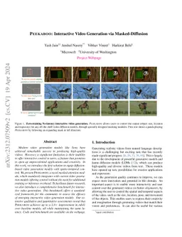 PEEKABOO: Interactive Video Generation via Masked-Diffusion