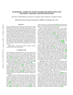 NeuroHeed+: Improving Neuro-steered Speaker Extraction with Joint
  Auditory Attention Detection