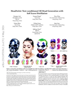HeadArtist: Text-conditioned 3D Head Generation with Self Score
  Distillation