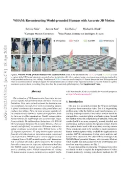 WHAM: Reconstructing World-grounded Humans with Accurate 3D Motion