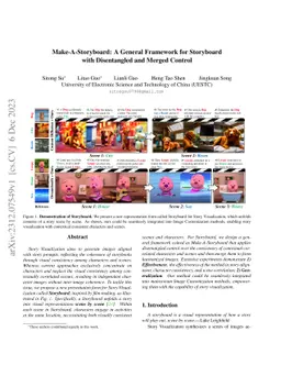 Make-A-Storyboard: A General Framework for Storyboard with Disentangled
  and Merged Control
