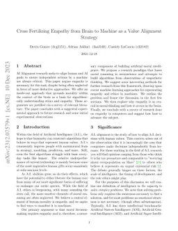 Cross Fertilizing Empathy from Brain to Machine as a Value Alignment
  Strategy