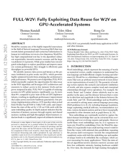 FULL-W2V: Fully Exploiting Data Reuse for W2V on GPU-Accelerated Systems