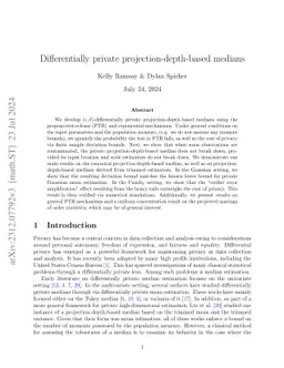 Differentially private projection-depth-based medians
