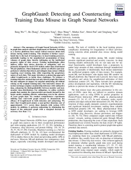 GraphGuard: Detecting and Counteracting Training Data Misuse in Graph
  Neural Networks