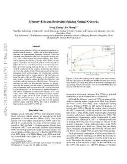 Memory-Efficient Reversible Spiking Neural Networks