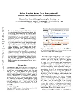 Robust Few-Shot Named Entity Recognition with Boundary Discrimination
  and Correlation Purification
