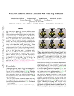 Clockwork Diffusion: Efficient Generation With Model-Step Distillation