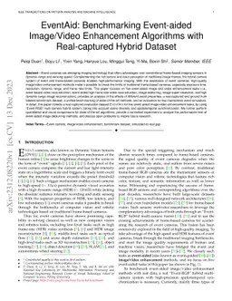 EventAid: Benchmarking Event-aided Image/Video Enhancement Algorithms
  with Real-captured Hybrid Dataset