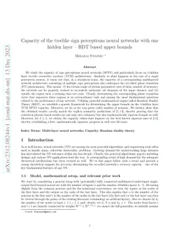 Capacity of the treelike sign perceptrons neural networks with one
  hidden layer -- RDT based upper bounds