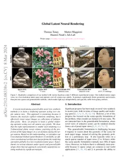 Global Latent Neural Rendering