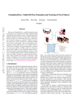 FoundationPose: Unified 6D Pose Estimation and Tracking of Novel Objects