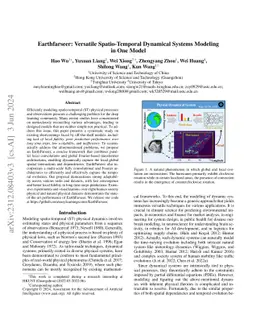 Earthfarseer: Versatile Spatio-Temporal Dynamical Systems Modeling in
  One Model