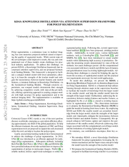 KDAS: Knowledge Distillation via Attention Supervision Framework for
  Polyp Segmentation