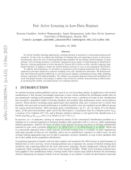 Fair Active Learning in Low-Data Regimes