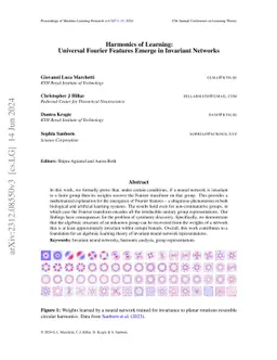 Harmonics of Learning: Universal Fourier Features Emerge in Invariant
  Networks