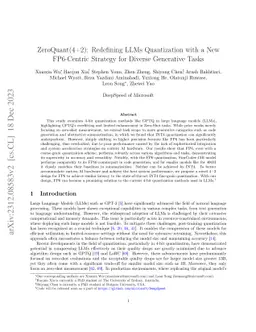 ZeroQuant(4+2): Redefining LLMs Quantization with a New FP6-Centric
  Strategy for Diverse Generative Tasks