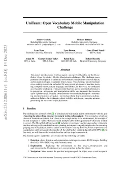UniTeam: Open Vocabulary Mobile Manipulation Challenge