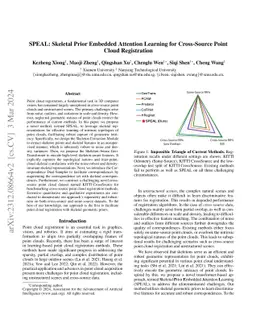 SPEAL: Skeletal Prior Embedded Attention Learning for Cross-Source Point
  Cloud Registration