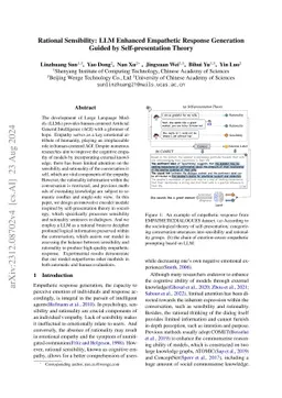 Rational Sensibility: LLM Enhanced Empathetic Response Generation Guided
  by Self-presentation Theory