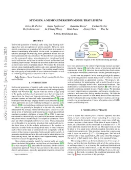 StemGen: A music generation model that listens