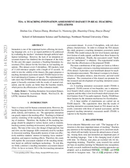 TIA: A Teaching Intonation Assessment Dataset in Real Teaching
  Situations