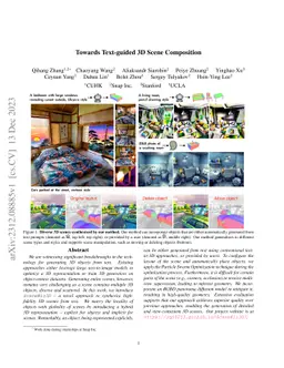SceneWiz3D: Towards Text-guided 3D Scene Composition