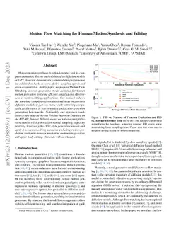 Motion Flow Matching for Human Motion Synthesis and Editing