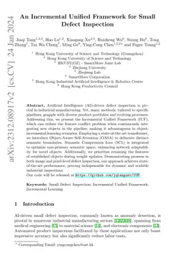 An Incremental Unified Framework for Small Defect Inspection