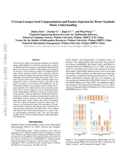 N-Gram Unsupervised Compoundation and Feature Injection for Better
  Symbolic Music Understanding