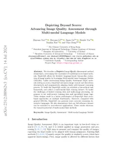 Depicting Beyond Scores: Advancing Image Quality Assessment through
  Multi-modal Language Models