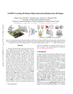 LEMON: Learning 3D Human-Object Interaction Relation from 2D Images