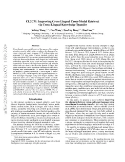 CL2CM: Improving Cross-Lingual Cross-Modal Retrieval via Cross-Lingual
  Knowledge Transfer