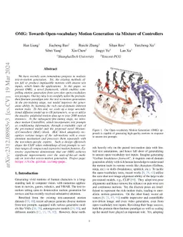 OMG: Towards Open-vocabulary Motion Generation via Mixture of
  Controllers