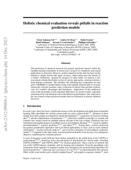 Holistic chemical evaluation reveals pitfalls in reaction prediction
  models
