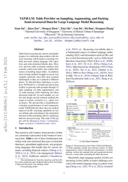 TAP4LLM: Table Provider on Sampling, Augmenting, and Packing
  Semi-structured Data for Large Language Model Reasoning