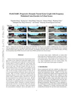 ProSGNeRF: Progressive Dynamic Neural Scene Graph with Frequency Modulated Foundation Model in Urban Scenes