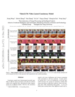 VideoLCM: Video Latent Consistency Model