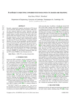 FastInject: Injecting Unpaired Text Data into CTC-based ASR training