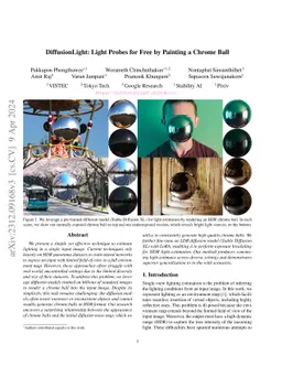 DiffusionLight: Light Probes for Free by Painting a Chrome Ball