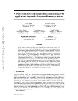 A framework for conditional diffusion modelling with applications in
  motif scaffolding for protein design
