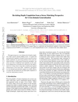 Revisiting Depth Completion from a Stereo Matching Perspective for
  Cross-domain Generalization