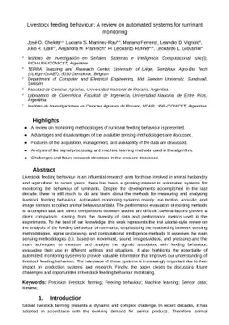 Livestock feeding behaviour: A review on automated systems for ruminant
  monitoring