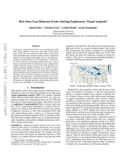 How Does User Behavior Evolve During Exploratory Visual Analysis?