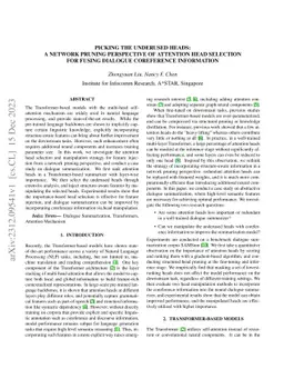 Picking the Underused Heads: A Network Pruning Perspective of Attention
  Head Selection for Fusing Dialogue Coreference Information