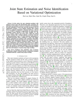 Joint State Estimation and Noise Identification Based on Variational
  Optimization