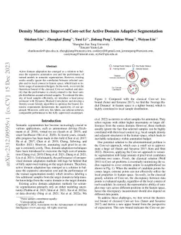 Density Matters: Improved Core-set for Active Domain Adaptive
  Segmentation