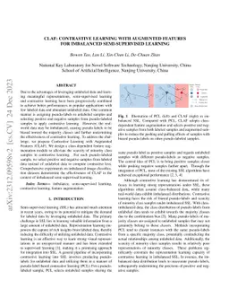 CLAF: Contrastive Learning with Augmented Features for Imbalanced
  Semi-Supervised Learning