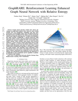 GraphRARE: Reinforcement Learning Enhanced Graph Neural Network with
  Relative Entropy